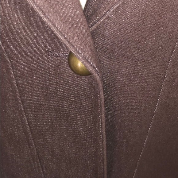 BANDOLINO BROWN DENIM BLAZER - Picture 4 of 6